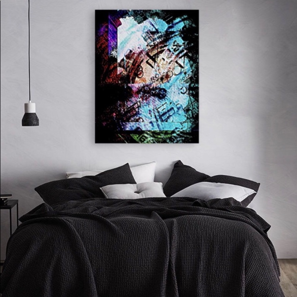 Rolex Daytona Watch abstract canvas print painting